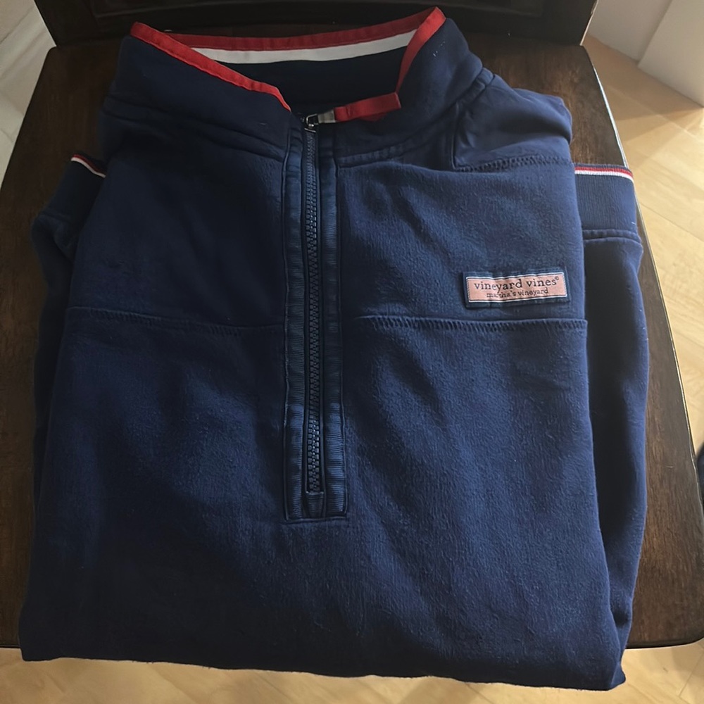 Vineyard Vines, patriotic quarter zip